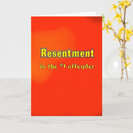 De 'wrok is de #1 Kaart van de Gematigdheid van (Gele Bloem)