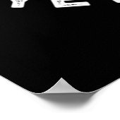 De Wurst is nog steeds grappige hotdog pun Dark BG Poster (Hoek)