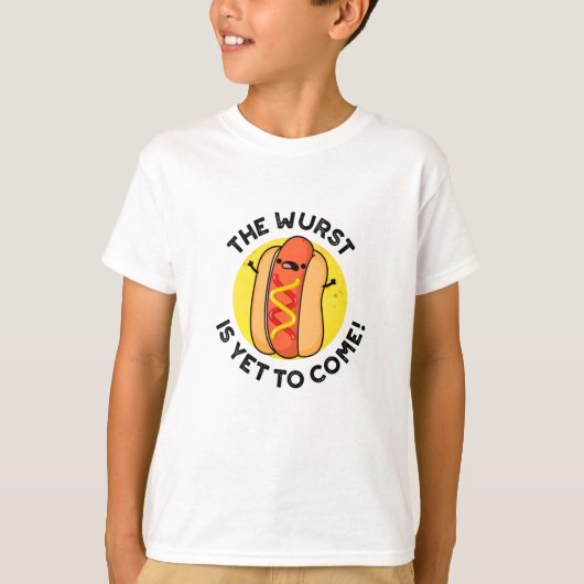 De Wurst is nog steeds grappige hotdogpun T-shirt (Voorkant)