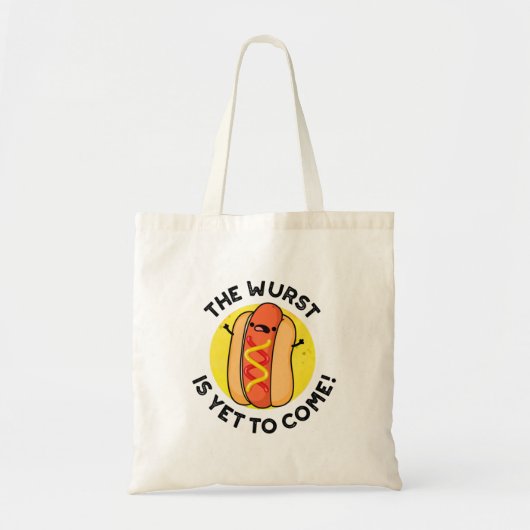 De Wurst is nog steeds grappige hotdogpun Tote Bag (Voorkant)