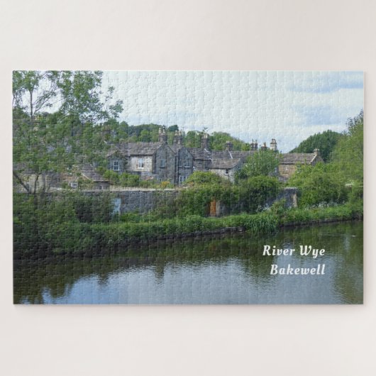 De Wye Bakewell Derbyshire England Schilderachtig Legpuzzel (Horizontaal)