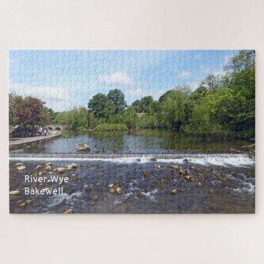 De Wye Bakewell Derbyshire England Schilderachtig Legpuzzel (Horizontaal)