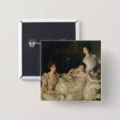 De Wyndham-zussen Vierkante Button 5,1 Cm (Voorkant /achterkant)