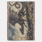 De Wyvern Boven Gevallen Ridders Deken (Voorkant Verticaal)