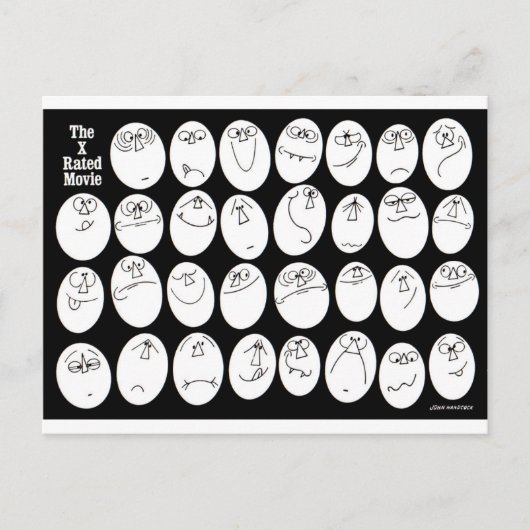 De x-beoordeelde film briefkaart (Voorkant)