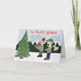 De X-mas van de Cynici Feestdagen Kaart