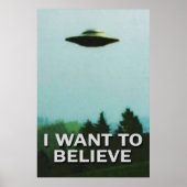 De XFiles I WANT TO GELOVEN origineel Poster (Voorkant)