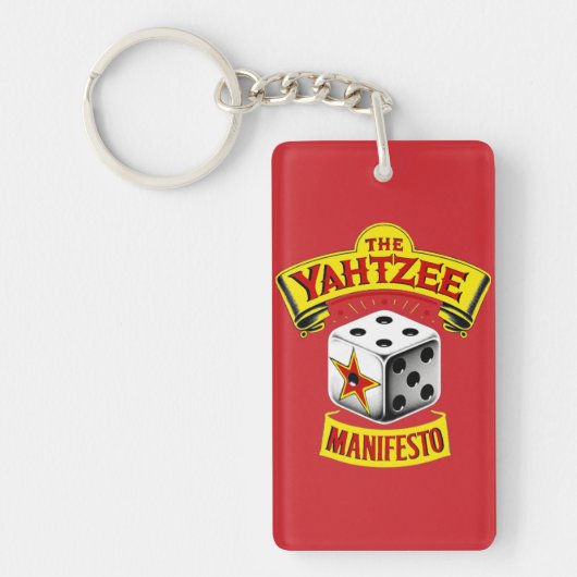 De Yahtzee Manifesto-Sleutelhanger Sleutelhanger (Voorkant)