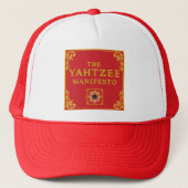 De Yahtzee Manifesto Trucker Hat Trucker Pet (Voorkant)