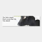 De yak is terug! bumpersticker (Voorkant)