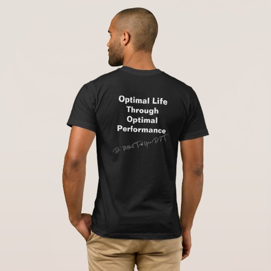 DE YASS-METHODE - MANNEN T-SHIRT (Achterkant volledig)