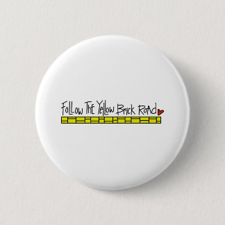 De Yellow Brick Road Ronde Button 5,7 Cm