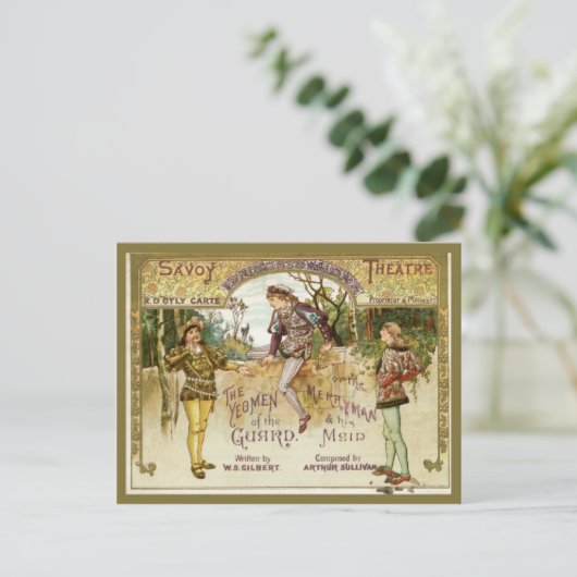 De Yeomen van de Garde Briefkaart (Staand voorkant)