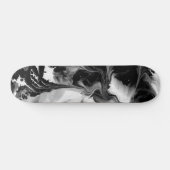 DE YIN & DE YANG (zwarte & witte abstracte kunst) Skateboard (Horizontaal)