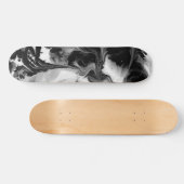 DE YIN & DE YANG (zwarte & witte abstracte kunst) Skateboard (Horizontaal)