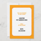 De Yoga-boom stelt zwart, oranje gebruik voor Kaart (Achterkant)