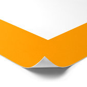 De Yoga-boom stelt zwart, oranje gebruik voor Poster (Hoek)