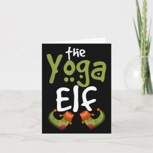De Yoga Elf Grappig Cadeau Kerstfeest Quote Kaart
