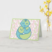 De yoga spreekt Baby: Het Lege Wenskaart van het Kaart (Gele Bloem)