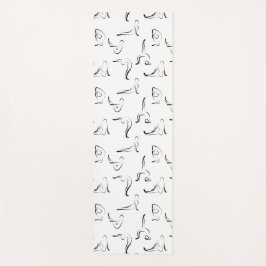 de yoga stelt patroon yogamat