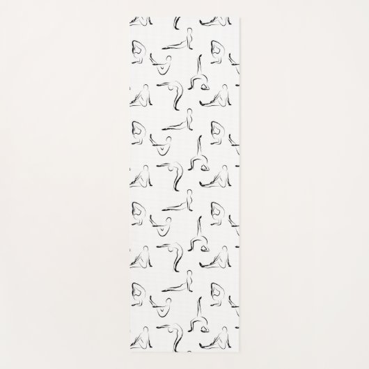 de yoga stelt patroon yogamat (Voorkant)