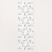 de yoga stelt patroon yogamat (Achterkant)