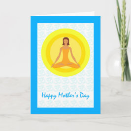 De yoga stelt, vergt Tijd te ademen, Moederdag Kaart