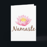 De Yoga van de Bloem van Lotus van Namaste Kaart<br><div class="desc">De Yoga van de Bloem van Lotus van Namaste</div>