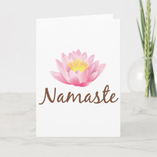 De Yoga van de Bloem van Lotus van Namaste Kaart