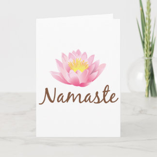 De Yoga van de Bloem van Lotus van Namaste Kaart