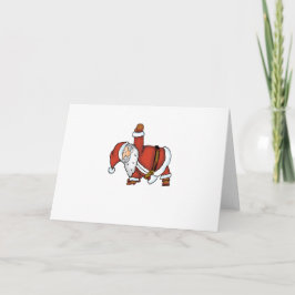 De Yoga van de kerstman - het Ontwerp van Kerstmis Feestdagen Kaart