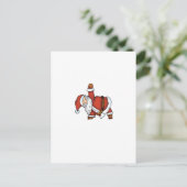 De Yoga van de kerstman - het Ontwerp van Kerstmis Feestdagenkaart (Staand voorkant)