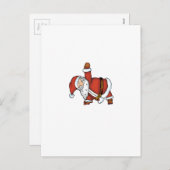De Yoga van de kerstman - het Ontwerp van Kerstmis Feestdagenkaart (Voorkant / Achterkant)