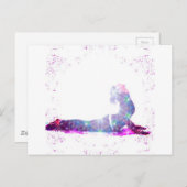 De Yoga van het Heelal van de cobra stelt Reeks Briefkaart (Voorkant / Achterkant)