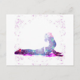 De Yoga van het Heelal van de cobra stelt Reeks Briefkaart