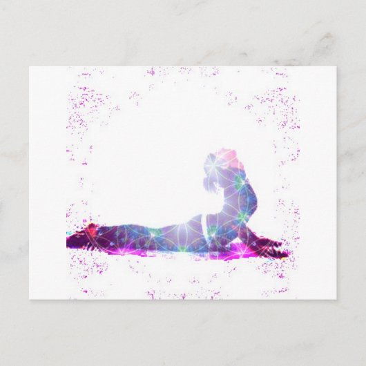 De Yoga van het Heelal van de cobra stelt Reeks Briefkaart (Voorkant)