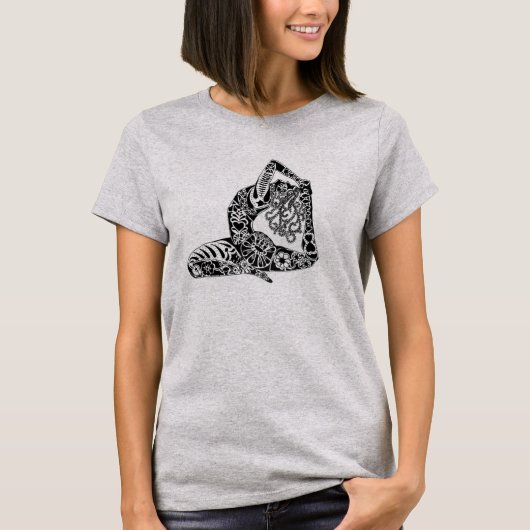 De "Yoga Vrouw" T-shirt (Voorkant)