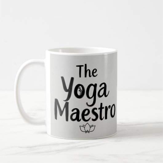 De yogameester koffiemok (Links)