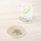 De  Yokai Swordsman Zandsteen Onderzetter (Zijkant)