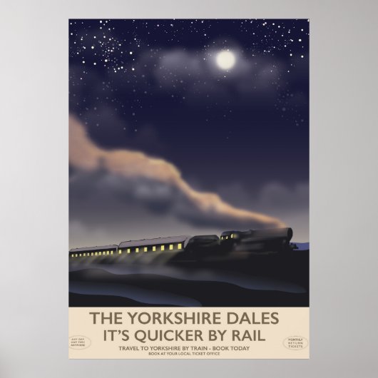 De Yorkshire Dales Railway poster (Voorkant)