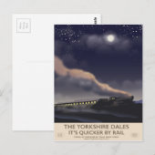 De Yorkshire Dales Railway poster Briefkaart (Voorkant / Achterkant)