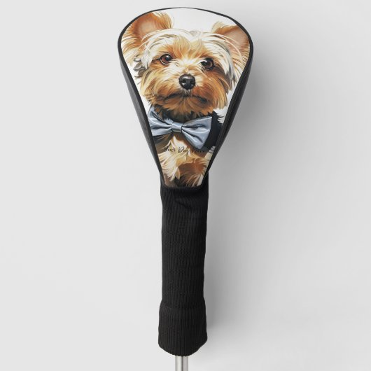 De Yorkshire Terrier Dog 001 - Odessa Leyendecker Golfheadcover (Voorkant)