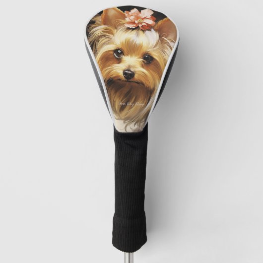De Yorkshire Terrier Dog 002 - Odessa Leyendecker Golfheadcover (Voorkant)