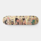 De Yoshiwara-parade in de herfst Chōbunsai Eishi-k Persoonlijk Skateboard (Horizontaal)
