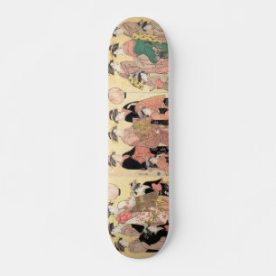 De Yoshiwara-parade in de herfst Chōbunsai Eishi- Persoonlijk Skateboard