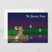 De Youkai Pond-Kappa en Kitsune Briefkaart (Voorkant / Achterkant)