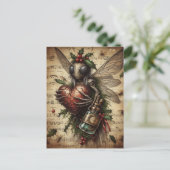 De Yule Insect  AI Art Briefkaart (Staand voorkant)