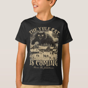 De Yule Kat Komt IJslandse Kerstkat Moeder T-shirt