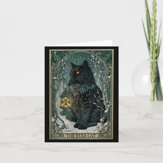 De Yule Kat Tarot Kaart Kerstmis (Voorkant)
