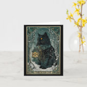 De Yule Kat Tarot Kaart Kerstmis (Gele Bloem)